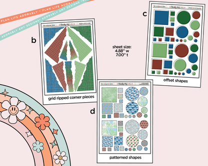 The Evergreen State Weekly Kit Addons - All Sizes - Strips, Smears and More! - Adorably Amy Designs