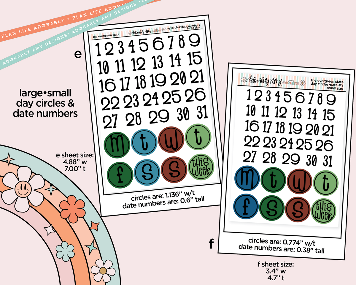 The Evergreen State Weekly Kit Addons - All Sizes - Strips, Smears and More! - Adorably Amy Designs