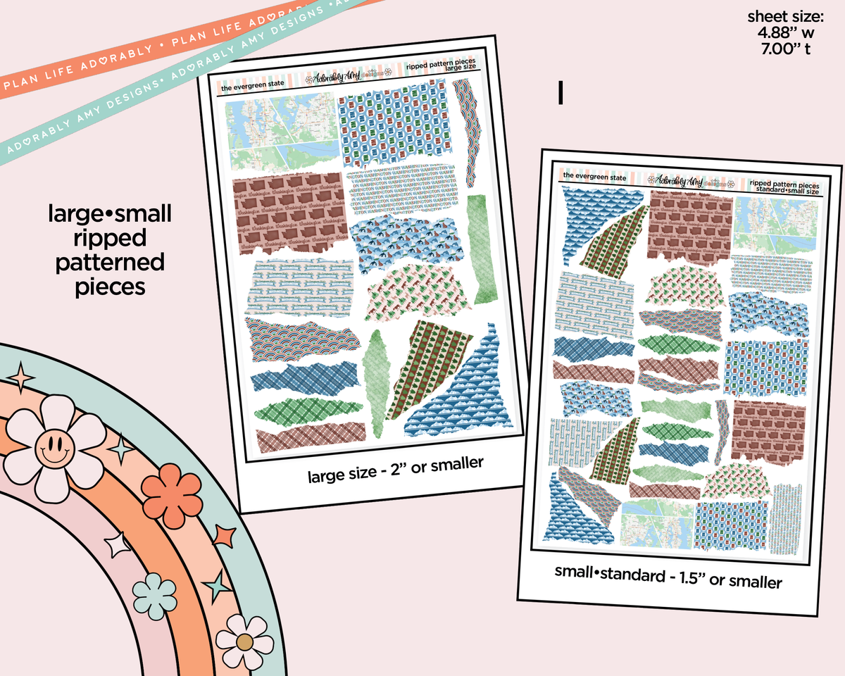The Evergreen State Weekly Kit Addons - All Sizes - Strips, Smears and More! - Adorably Amy Designs