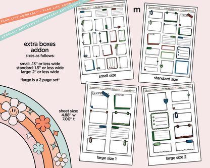 The Evergreen State Weekly Kit Addons - All Sizes - Strips, Smears and More! - Adorably Amy Designs