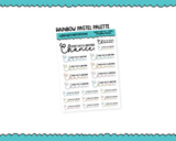 Rainbow or Black Every Day is Another Chance Typography Planner Stickers for any Planner or Insert