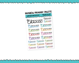 Rainbow or Black Every Day is Another Chance Typography Planner Stickers for any Planner or Insert