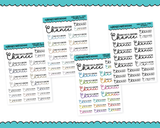 Rainbow or Black Every Day is Another Chance Typography Planner Stickers for any Planner or Insert