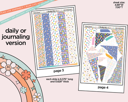Journaling and Daily Planning Flower Power Planner Sticker Kit