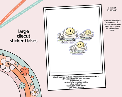 Fold Their Opinions into Paper Planes and Turn Them into Flying Fucks Typography Sampler Planner Stickers