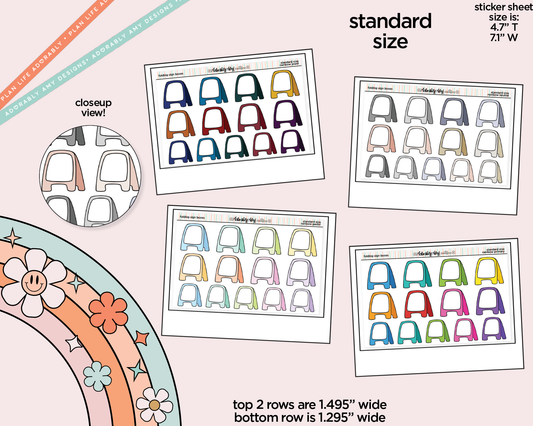 Rainbow Folding Sign Boxes Standard Size Stickers