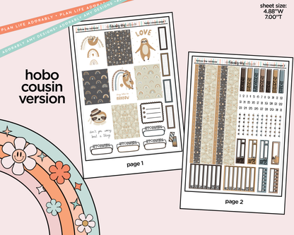 Hobonichi Cousin Weekly Follow the Rainbow Planner Sticker Kit for Hobo Cousin or Similar Planners - Adorably Amy Designs