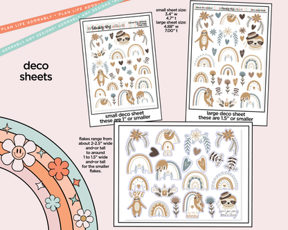 Follow the Rainbow Weekly Kit Deco Pages - All Sizes - Adorably Amy Designs