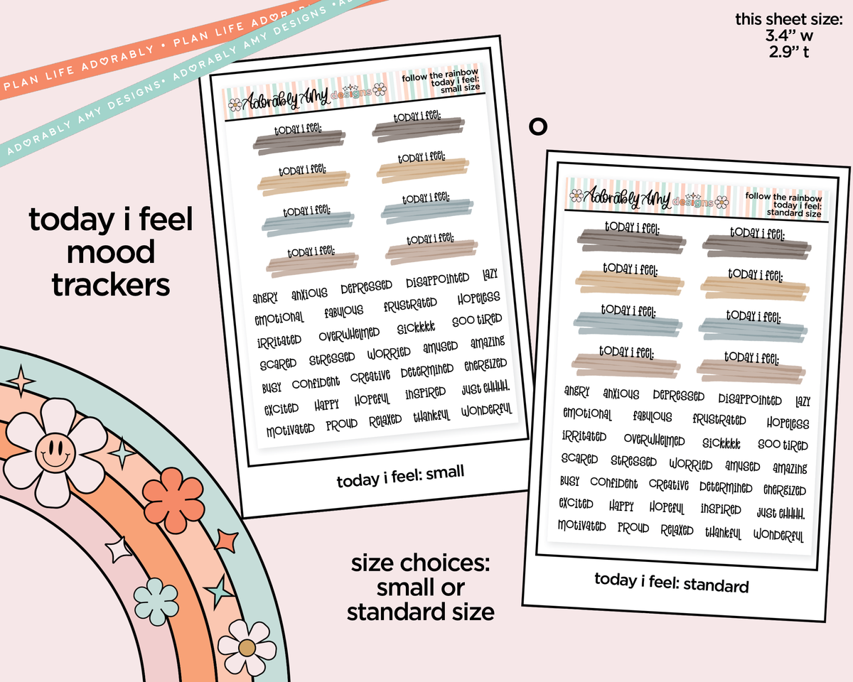 Follow the Rainbow Weekly Kit Addons - All Sizes - Strips, Smears and More! - Adorably Amy Designs