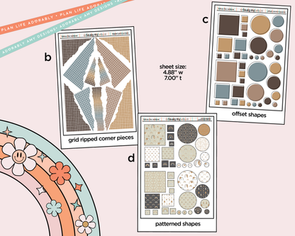Follow the Rainbow Weekly Kit Addons - All Sizes - Strips, Smears and More! - Adorably Amy Designs
