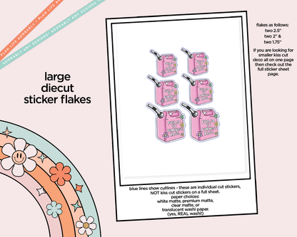 Fueled by Feminist Rage Typography Sampler Planner Stickers