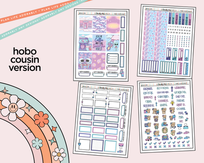 Hobonichi Cousin Weekly Galaxy Cafe Planner Sticker Kit for Hobo Cousin or Similar Planners