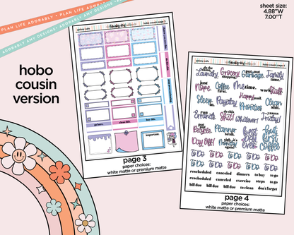 Hobonichi Cousin Weekly Galaxy Cafe Planner Sticker Kit for Hobo Cousin or Similar Planners