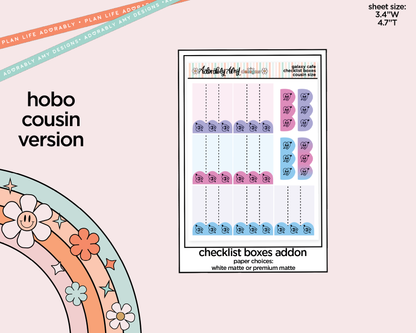 Hobonichi Cousin Weekly Galaxy Cafe Planner Sticker Kit for Hobo Cousin or Similar Planners