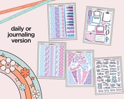 Journaling and Daily Planning Galaxy Cafe Planner Sticker Kit