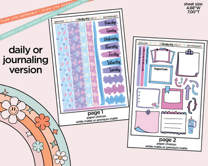 Journaling and Daily Planning Galaxy Cafe Planner Sticker Kit