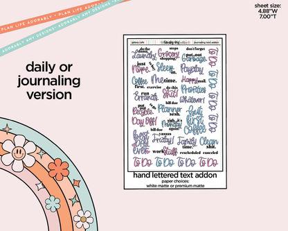 Journaling and Daily Planning Galaxy Cafe Planner Sticker Kit