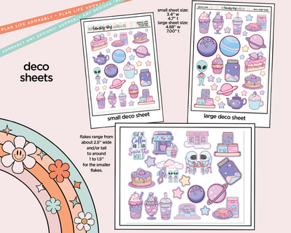 Galaxy Cafe Weekly Kit Deco Pages - All Sizes