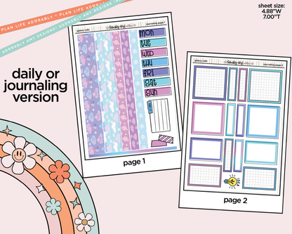 Journaling and Daily Planning Galaxy Cafe Planner Sticker Kit