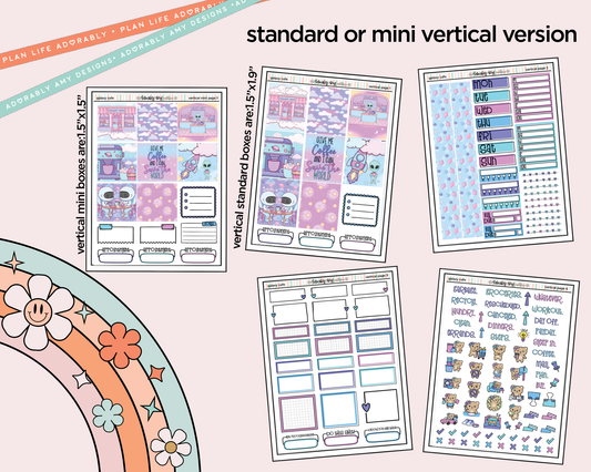 Vertical Galaxy Cafe Kit for Vertical Standard Size Planners or Insert