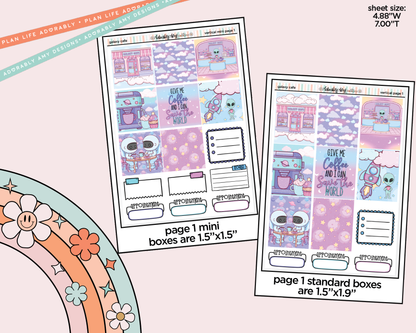 Vertical Galaxy Cafe Kit for Vertical Standard Size Planners or Insert