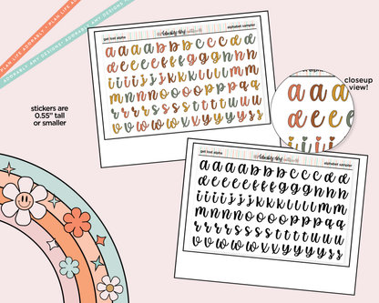 Get Lost in Books Alphabet Stickers Deco Typography Sampler Planner Stickers