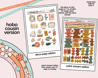Hobonichi Cousin Weekly Get Lost in Books Planner Sticker Kit for Hobo Cousin or Similar Planners