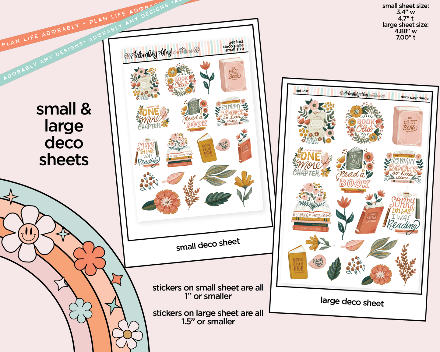 Get Lost in Books Weekly Kit Deco Pages - All Sizes