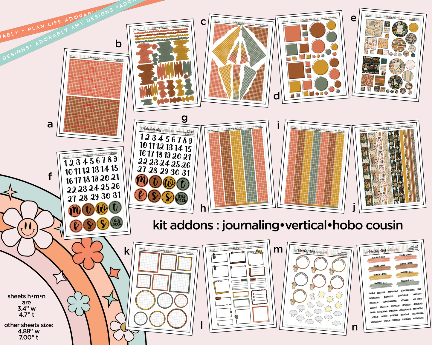Get Lost in Books Weekly Kit Addons - All Sizes - Strips, Smears and More!