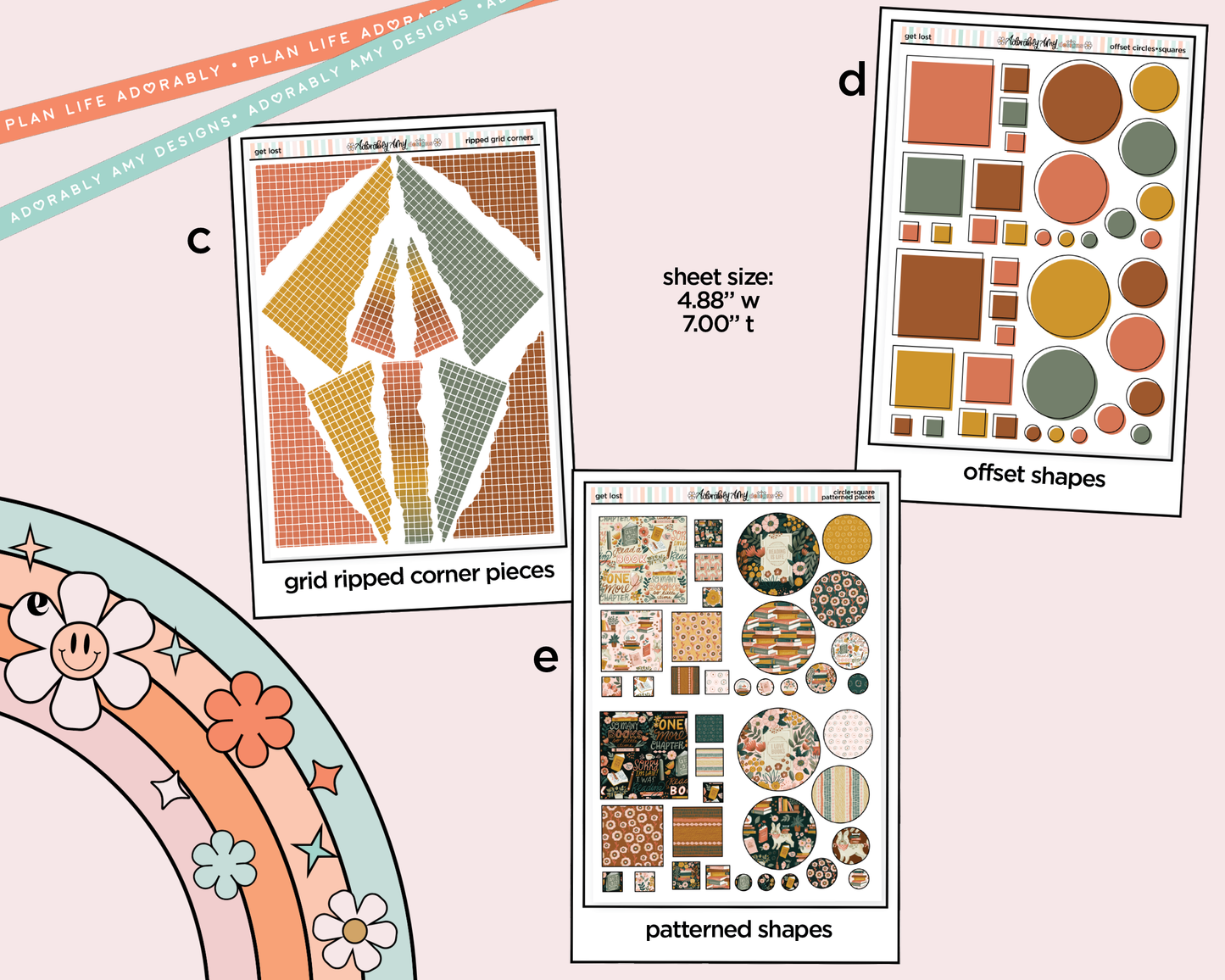 Get Lost in Books Weekly Kit Addons - All Sizes - Strips, Smears and More!
