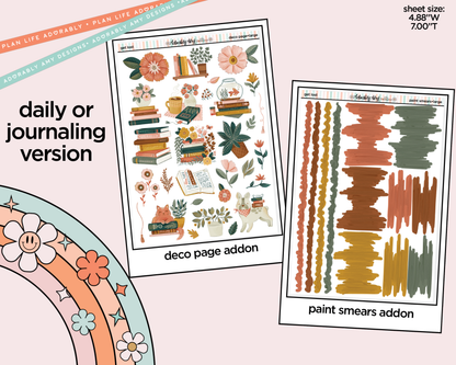 Journaling and Daily Planning Get Lost in Books Planner Sticker Kit