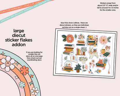 Journaling and Daily Planning Get Lost in Books Planner Sticker Kit