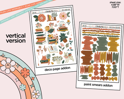 Vertical Get Lost in Books Kit for Vertical Standard Size Planners or Insert