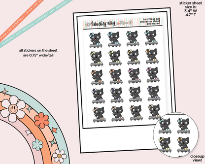 Toothless Cat Get Waxed Decoration Character Planner Stickers