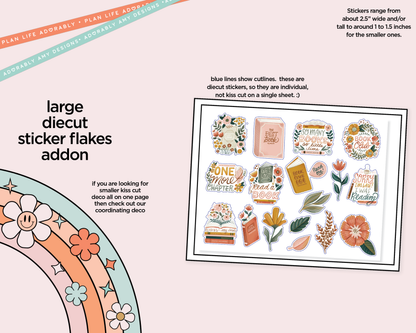 Journaling and Daily Planning Get Lost in Books Planner Sticker Kit