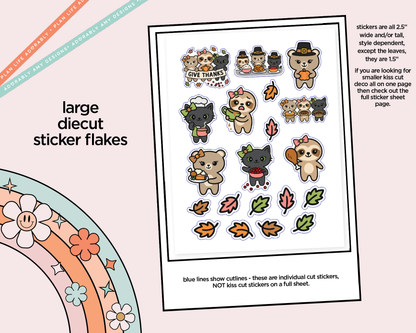 Give Thanks Cutie Trio Decoration Character Planner Stickers