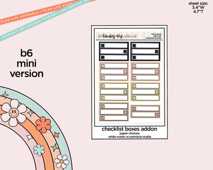 Mini B6 Let's Glow Sticker Kit sized for ANY Vertical Insert