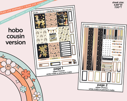 Hobonichi Cousin Weekly Let's Glow Planner Sticker Kit for Hobo Cousin or Similar Planners