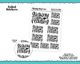 Foiled Hand Lettered Go Away I'm Reading Planner Stickers for any Planner or Insert