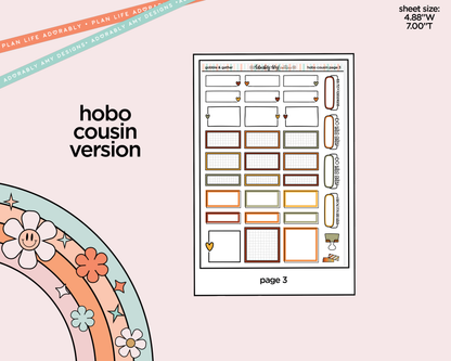 Hobonichi Cousin Weekly Gobble & Gather Planner Sticker Kit for Hobo Cousin or Similar Planners - Adorably Amy Designs