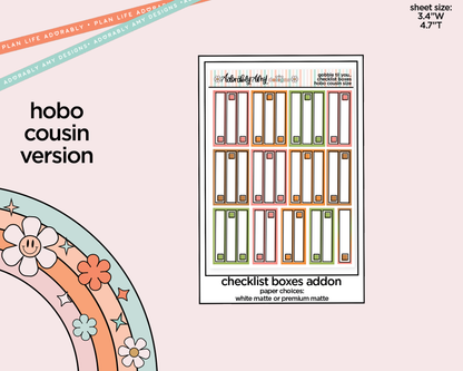 Hobonichi Cousin Weekly Gobble Til You Wobble Planner Sticker Kit for Hobo Cousin or Similar Planners