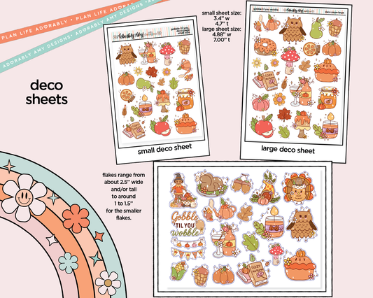 Gobble Til You Wobble Weekly Kit Deco Pages - All Sizes