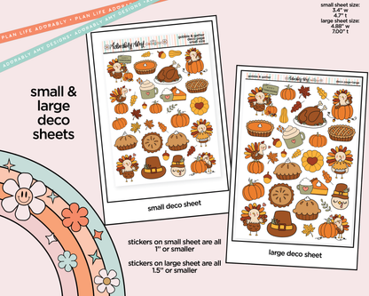 Gobble & Gather Weekly Kit Deco Pages - All Sizes - Adorably Amy Designs