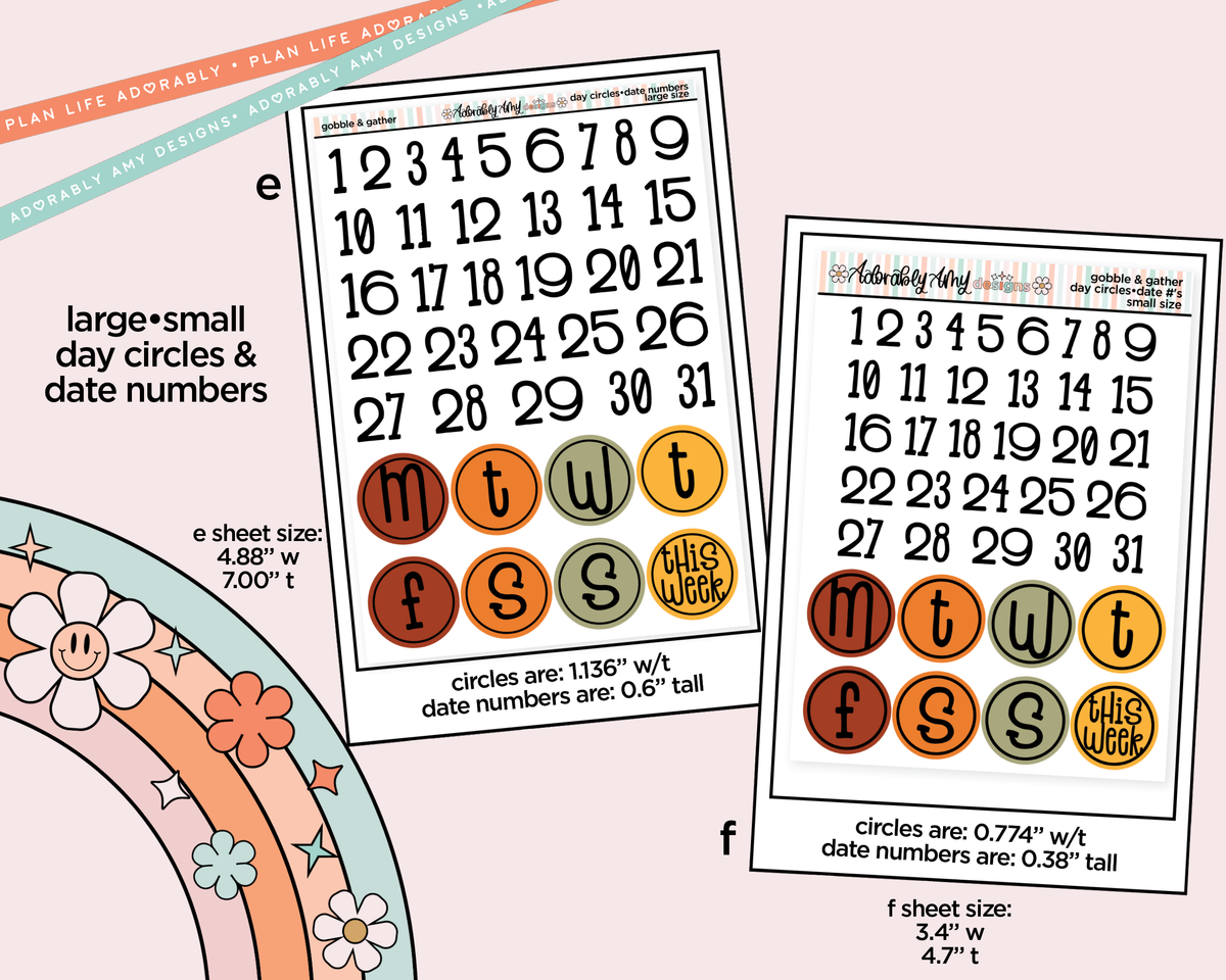 Gobble & Gather Weekly Kit Addons - All Sizes - Strips, Smears and More! - Adorably Amy Designs