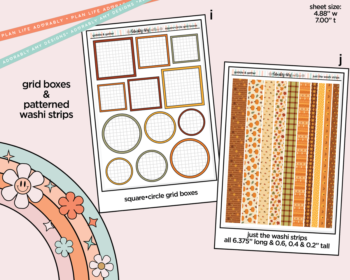 Gobble & Gather Weekly Kit Addons - All Sizes - Strips, Smears and More! - Adorably Amy Designs
