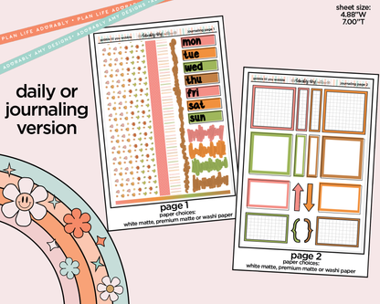 Journaling and Daily Planning Gobble Til You Wobble Planner Sticker Kit