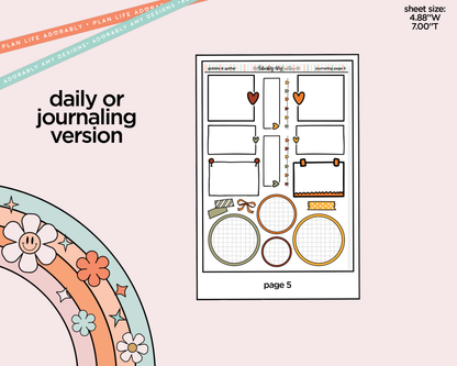 Journaling and Daily Planning Gobble & Gather Planner Sticker Kit - Adorably Amy Designs