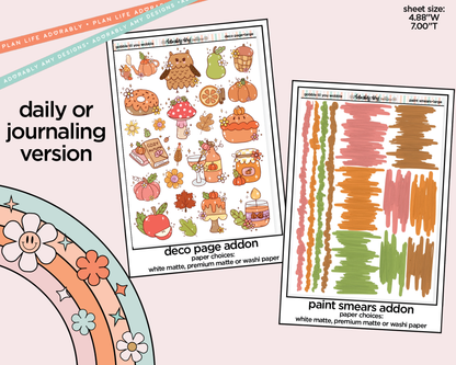 Journaling and Daily Planning Gobble Til You Wobble Planner Sticker Kit