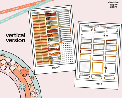 Vertical Gobble & Gather Collection Kit for Vertical Standard Size Planners or Insert - Adorably Amy Designs