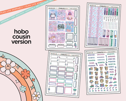Hobonichi Cousin Weekly Good Witch Club Planner Sticker Kit for Hobo Cousin or Similar Planners